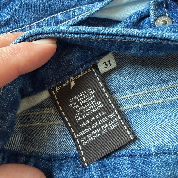 7 for all mankind ‘A pocket’ women’s blue denim jeans 31 x 33 - Picture 6 of 8